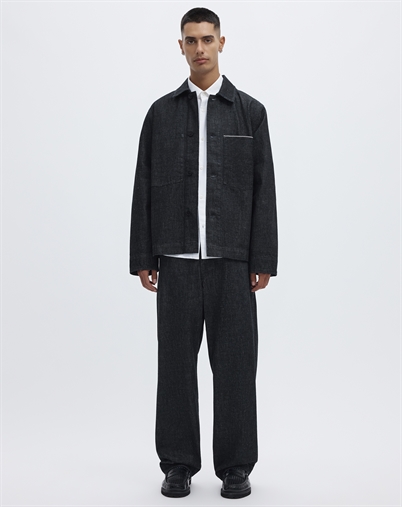 Annarr - ANRFloki Selvedge Denim Rinse Overshirt - Blue Denim